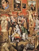 ZOFFANY  Johann The Tribuna of the Uffizi (detail) oil painting reproduction